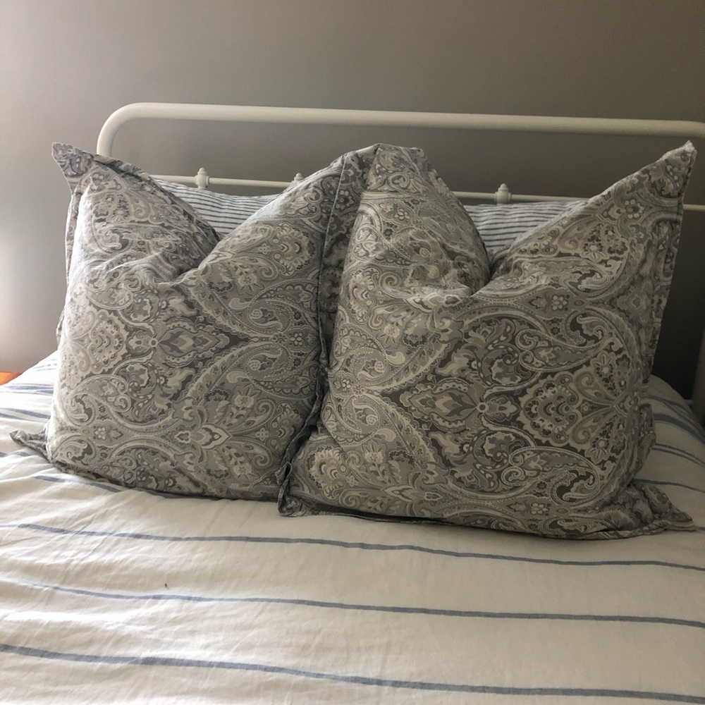 Set of 2 Pottery Barn Euro Shams